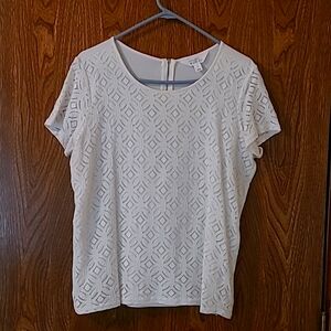 Women's Market & Spruce Lace Top Size L